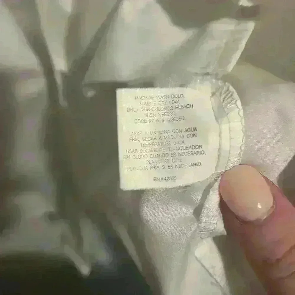 Vintage Basic Editions White Button Down Size L T… - image 5